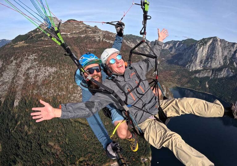 Tandem flight over the Salzkammergut